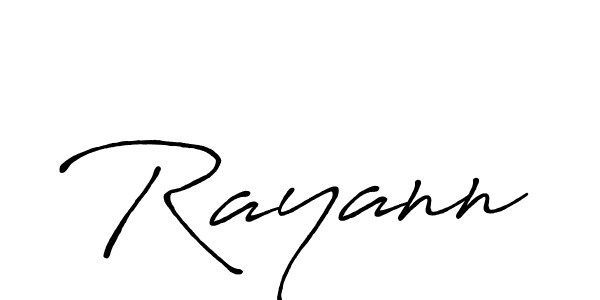 Create a beautiful signature design for name Rayann. With this signature (Antro_Vectra_Bolder) fonts, you can make a handwritten signature for free. Rayann signature style 7 images and pictures png