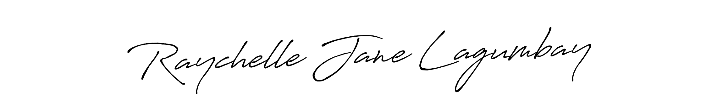 Also You can easily find your signature by using the search form. We will create Raychelle Jane Lagumbay name handwritten signature images for you free of cost using Antro_Vectra_Bolder sign style. Raychelle Jane Lagumbay signature style 7 images and pictures png