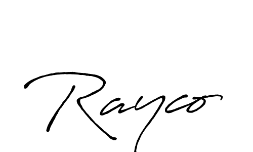 It looks lik you need a new signature style for name Rayco. Design unique handwritten (Antro_Vectra_Bolder) signature with our free signature maker in just a few clicks. Rayco signature style 7 images and pictures png