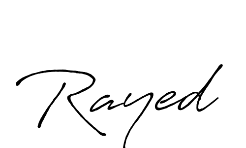 Rayed stylish signature style. Best Handwritten Sign (Antro_Vectra_Bolder) for my name. Handwritten Signature Collection Ideas for my name Rayed. Rayed signature style 7 images and pictures png