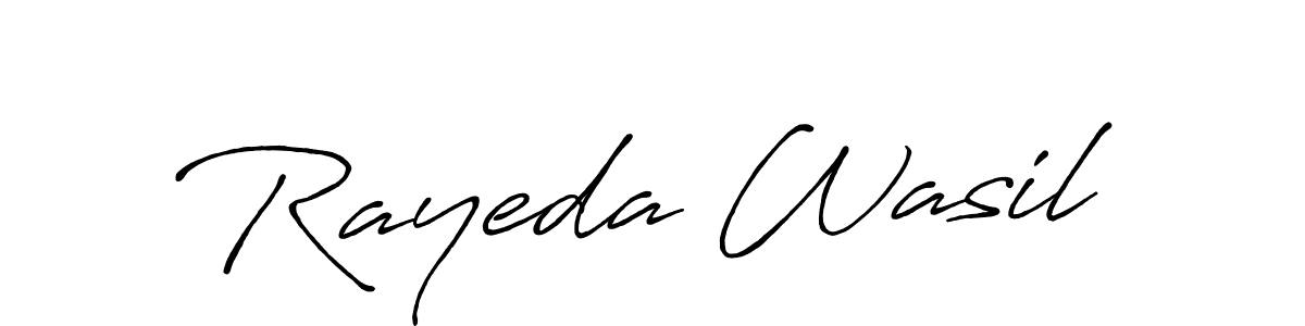 Design your own signature with our free online signature maker. With this signature software, you can create a handwritten (Antro_Vectra_Bolder) signature for name Rayeda Wasil. Rayeda Wasil signature style 7 images and pictures png