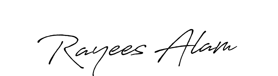 How to make Rayees Alam name signature. Use Antro_Vectra_Bolder style for creating short signs online. This is the latest handwritten sign. Rayees Alam signature style 7 images and pictures png