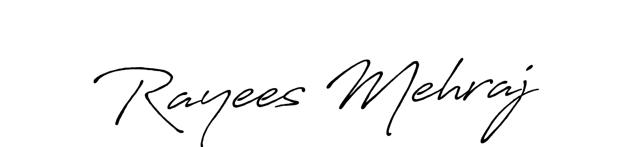 Design your own signature with our free online signature maker. With this signature software, you can create a handwritten (Antro_Vectra_Bolder) signature for name Rayees Mehraj. Rayees Mehraj signature style 7 images and pictures png