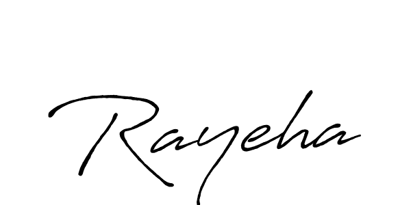 How to make Rayeha signature? Antro_Vectra_Bolder is a professional autograph style. Create handwritten signature for Rayeha name. Rayeha signature style 7 images and pictures png