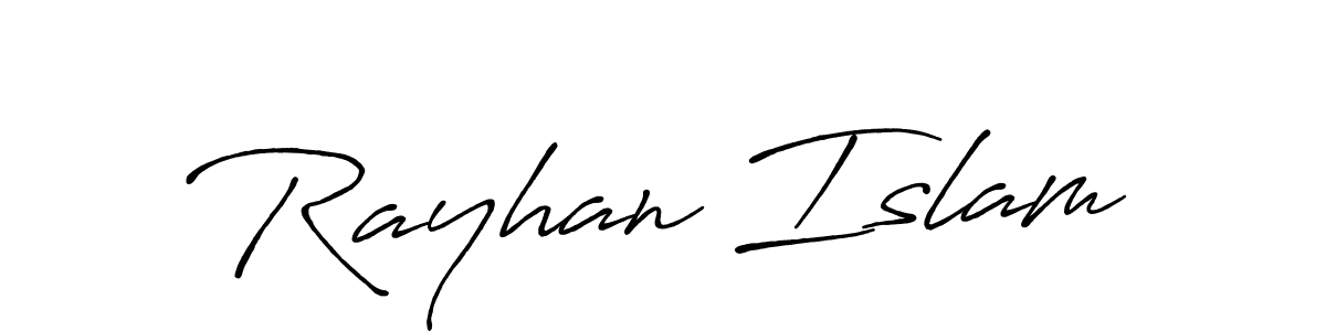This is the best signature style for the Rayhan Islam name. Also you like these signature font (Antro_Vectra_Bolder). Mix name signature. Rayhan Islam signature style 7 images and pictures png
