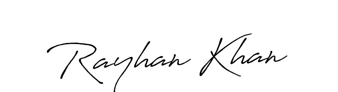 How to make Rayhan Khan signature? Antro_Vectra_Bolder is a professional autograph style. Create handwritten signature for Rayhan Khan name. Rayhan Khan signature style 7 images and pictures png