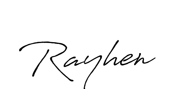 It looks lik you need a new signature style for name Rayhen. Design unique handwritten (Antro_Vectra_Bolder) signature with our free signature maker in just a few clicks. Rayhen signature style 7 images and pictures png