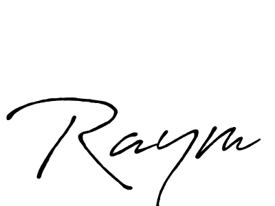 Use a signature maker to create a handwritten signature online. With this signature software, you can design (Antro_Vectra_Bolder) your own signature for name Raym. Raym signature style 7 images and pictures png