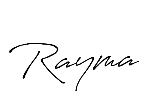 How to make Rayma name signature. Use Antro_Vectra_Bolder style for creating short signs online. This is the latest handwritten sign. Rayma signature style 7 images and pictures png