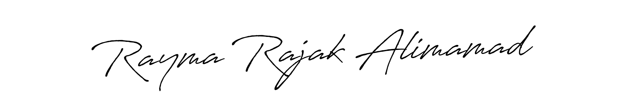 Antro_Vectra_Bolder is a professional signature style that is perfect for those who want to add a touch of class to their signature. It is also a great choice for those who want to make their signature more unique. Get Rayma Rajak Alimamad name to fancy signature for free. Rayma Rajak Alimamad signature style 7 images and pictures png