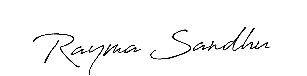 Use a signature maker to create a handwritten signature online. With this signature software, you can design (Antro_Vectra_Bolder) your own signature for name Rayma Sandhu. Rayma Sandhu signature style 7 images and pictures png