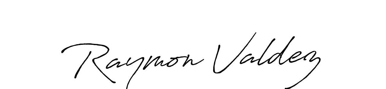 Raymon Valdez stylish signature style. Best Handwritten Sign (Antro_Vectra_Bolder) for my name. Handwritten Signature Collection Ideas for my name Raymon Valdez. Raymon Valdez signature style 7 images and pictures png