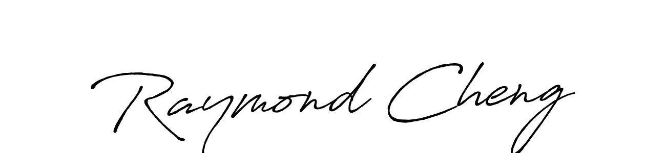 Make a beautiful signature design for name Raymond Cheng. With this signature (Antro_Vectra_Bolder) style, you can create a handwritten signature for free. Raymond Cheng signature style 7 images and pictures png