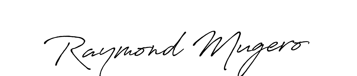 Use a signature maker to create a handwritten signature online. With this signature software, you can design (Antro_Vectra_Bolder) your own signature for name Raymond Mugero. Raymond Mugero signature style 7 images and pictures png