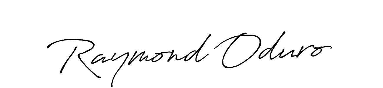 Also we have Raymond Oduro name is the best signature style. Create professional handwritten signature collection using Antro_Vectra_Bolder autograph style. Raymond Oduro signature style 7 images and pictures png