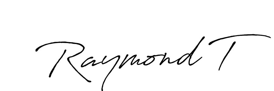 Design your own signature with our free online signature maker. With this signature software, you can create a handwritten (Antro_Vectra_Bolder) signature for name Raymond T. Raymond T signature style 7 images and pictures png