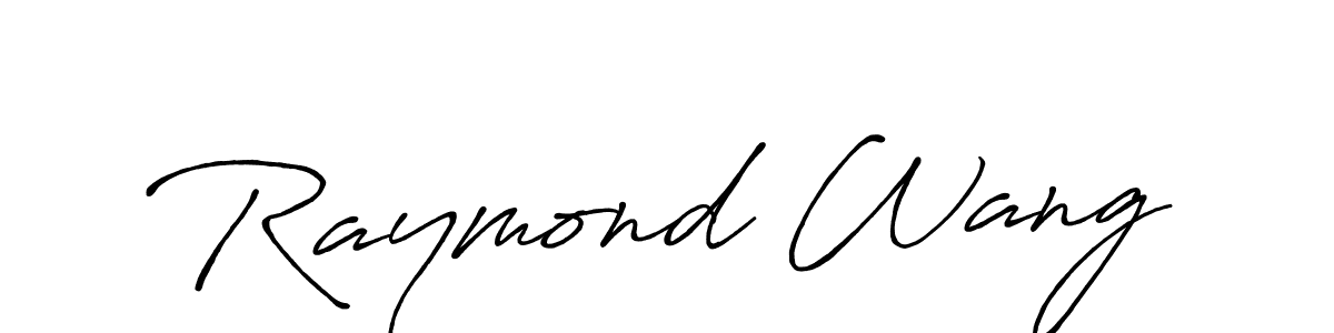 You should practise on your own different ways (Antro_Vectra_Bolder) to write your name (Raymond Wang) in signature. don't let someone else do it for you. Raymond Wang signature style 7 images and pictures png