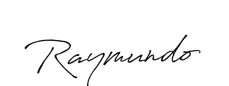 Make a beautiful signature design for name Raymundo. With this signature (Antro_Vectra_Bolder) style, you can create a handwritten signature for free. Raymundo signature style 7 images and pictures png