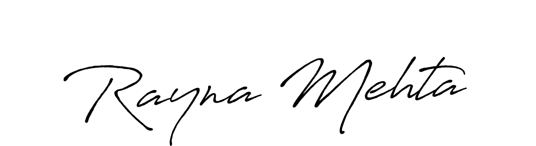 Also we have Rayna Mehta name is the best signature style. Create professional handwritten signature collection using Antro_Vectra_Bolder autograph style. Rayna Mehta signature style 7 images and pictures png