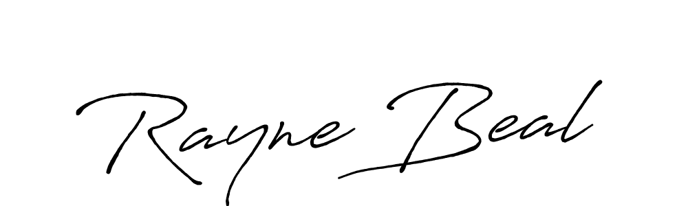 Make a beautiful signature design for name Rayne Beal. With this signature (Antro_Vectra_Bolder) style, you can create a handwritten signature for free. Rayne Beal signature style 7 images and pictures png