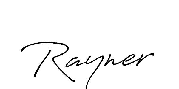 Make a beautiful signature design for name Rayner. With this signature (Antro_Vectra_Bolder) style, you can create a handwritten signature for free. Rayner signature style 7 images and pictures png