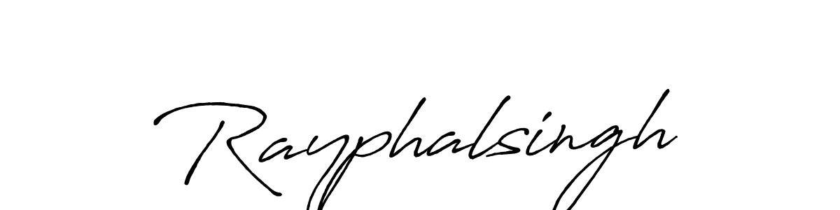 Design your own signature with our free online signature maker. With this signature software, you can create a handwritten (Antro_Vectra_Bolder) signature for name Rayphalsingh. Rayphalsingh signature style 7 images and pictures png