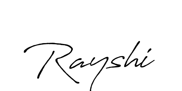 Rayshi stylish signature style. Best Handwritten Sign (Antro_Vectra_Bolder) for my name. Handwritten Signature Collection Ideas for my name Rayshi. Rayshi signature style 7 images and pictures png