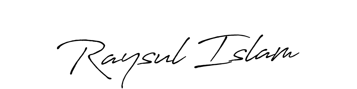 How to make Raysul Islam name signature. Use Antro_Vectra_Bolder style for creating short signs online. This is the latest handwritten sign. Raysul Islam signature style 7 images and pictures png