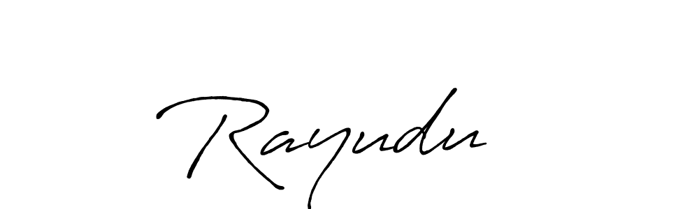 You should practise on your own different ways (Antro_Vectra_Bolder) to write your name (Rayudu ✨) in signature. don't let someone else do it for you. Rayudu ✨ signature style 7 images and pictures png
