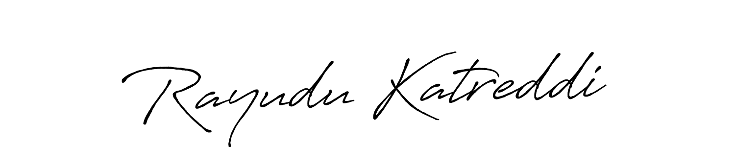 Rayudu Katreddi stylish signature style. Best Handwritten Sign (Antro_Vectra_Bolder) for my name. Handwritten Signature Collection Ideas for my name Rayudu Katreddi. Rayudu Katreddi signature style 7 images and pictures png