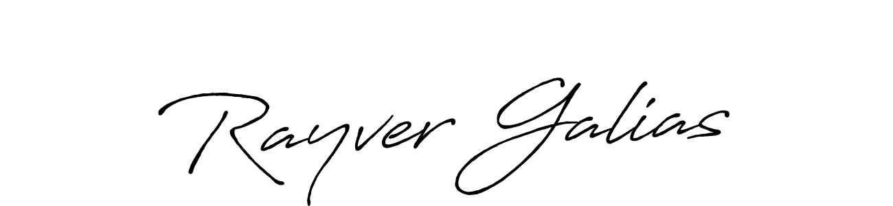 How to make Rayver Galias name signature. Use Antro_Vectra_Bolder style for creating short signs online. This is the latest handwritten sign. Rayver Galias signature style 7 images and pictures png