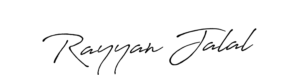 The best way (Antro_Vectra_Bolder) to make a short signature is to pick only two or three words in your name. The name Rayyan Jalal include a total of six letters. For converting this name. Rayyan Jalal signature style 7 images and pictures png