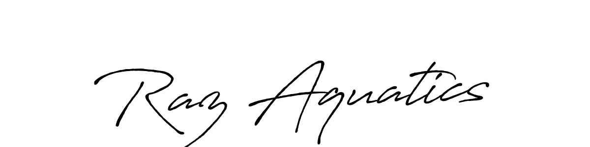 if you are searching for the best signature style for your name Raz Aquatics. so please give up your signature search. here we have designed multiple signature styles  using Antro_Vectra_Bolder. Raz Aquatics signature style 7 images and pictures png