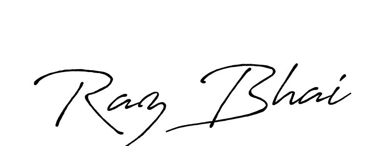 It looks lik you need a new signature style for name Raz Bhai. Design unique handwritten (Antro_Vectra_Bolder) signature with our free signature maker in just a few clicks. Raz Bhai signature style 7 images and pictures png