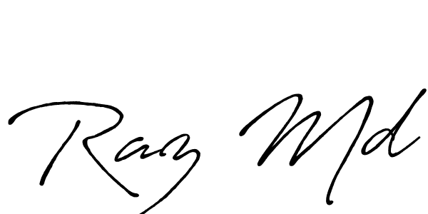 Raz Md stylish signature style. Best Handwritten Sign (Antro_Vectra_Bolder) for my name. Handwritten Signature Collection Ideas for my name Raz Md. Raz Md signature style 7 images and pictures png