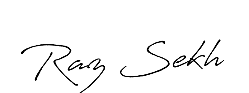 Once you've used our free online signature maker to create your best signature Antro_Vectra_Bolder style, it's time to enjoy all of the benefits that Raz Sekh name signing documents. Raz Sekh signature style 7 images and pictures png