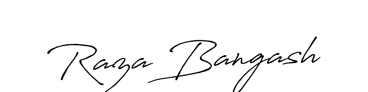 Also You can easily find your signature by using the search form. We will create Raza Bangash name handwritten signature images for you free of cost using Antro_Vectra_Bolder sign style. Raza Bangash signature style 7 images and pictures png