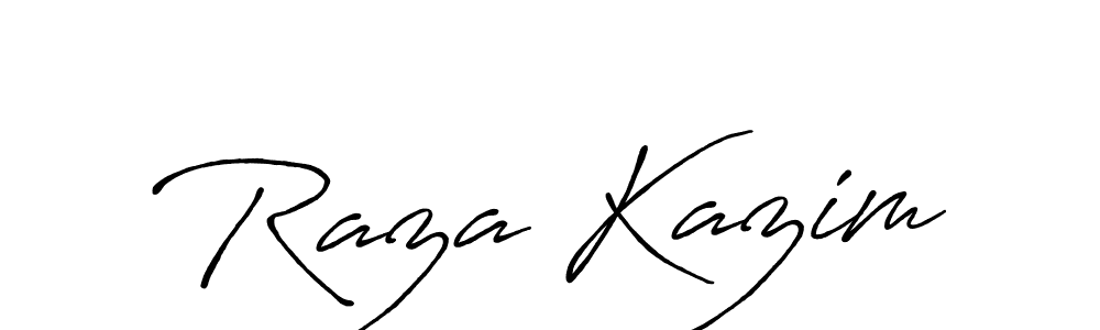 Make a short Raza Kazim signature style. Manage your documents anywhere anytime using Antro_Vectra_Bolder. Create and add eSignatures, submit forms, share and send files easily. Raza Kazim signature style 7 images and pictures png