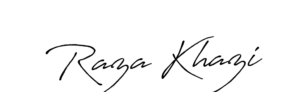 Antro_Vectra_Bolder is a professional signature style that is perfect for those who want to add a touch of class to their signature. It is also a great choice for those who want to make their signature more unique. Get Raza Khazi name to fancy signature for free. Raza Khazi signature style 7 images and pictures png