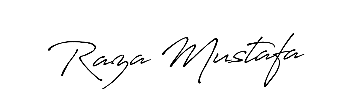 Antro_Vectra_Bolder is a professional signature style that is perfect for those who want to add a touch of class to their signature. It is also a great choice for those who want to make their signature more unique. Get Raza Mustafa name to fancy signature for free. Raza Mustafa signature style 7 images and pictures png