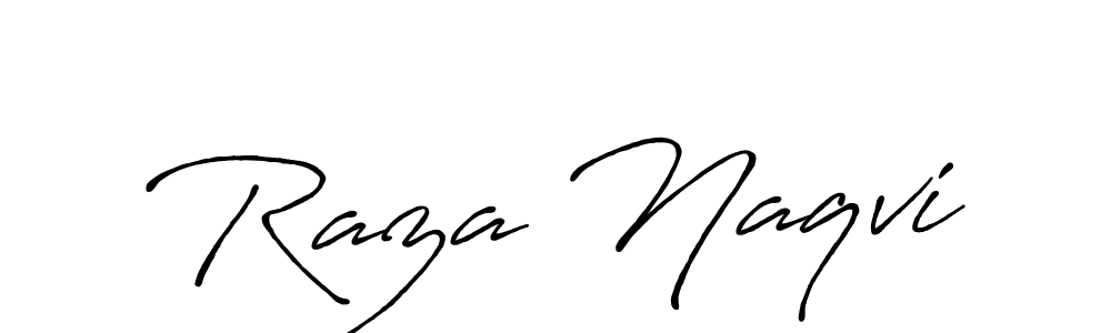 You should practise on your own different ways (Antro_Vectra_Bolder) to write your name (Raza Naqvi) in signature. don't let someone else do it for you. Raza Naqvi signature style 7 images and pictures png