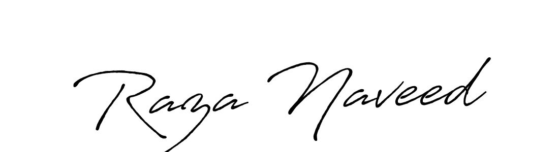 Antro_Vectra_Bolder is a professional signature style that is perfect for those who want to add a touch of class to their signature. It is also a great choice for those who want to make their signature more unique. Get Raza Naveed name to fancy signature for free. Raza Naveed signature style 7 images and pictures png