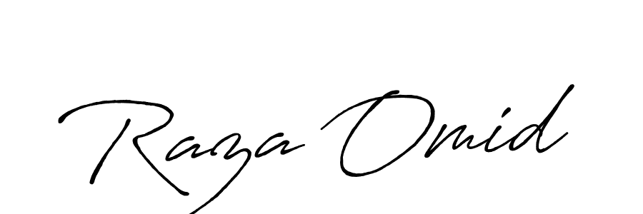 Also we have Raza Omid name is the best signature style. Create professional handwritten signature collection using Antro_Vectra_Bolder autograph style. Raza Omid signature style 7 images and pictures png