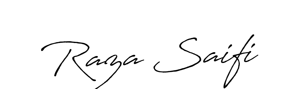 You should practise on your own different ways (Antro_Vectra_Bolder) to write your name (Raza Saifi) in signature. don't let someone else do it for you. Raza Saifi signature style 7 images and pictures png