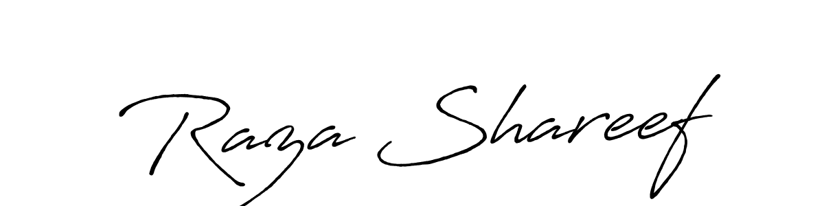 Once you've used our free online signature maker to create your best signature Antro_Vectra_Bolder style, it's time to enjoy all of the benefits that Raza Shareef name signing documents. Raza Shareef signature style 7 images and pictures png