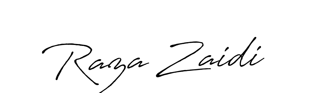 Also we have Raza Zaidi name is the best signature style. Create professional handwritten signature collection using Antro_Vectra_Bolder autograph style. Raza Zaidi signature style 7 images and pictures png