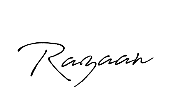 The best way (Antro_Vectra_Bolder) to make a short signature is to pick only two or three words in your name. The name Razaan include a total of six letters. For converting this name. Razaan signature style 7 images and pictures png
