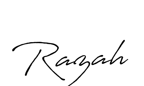 How to make Razah name signature. Use Antro_Vectra_Bolder style for creating short signs online. This is the latest handwritten sign. Razah signature style 7 images and pictures png