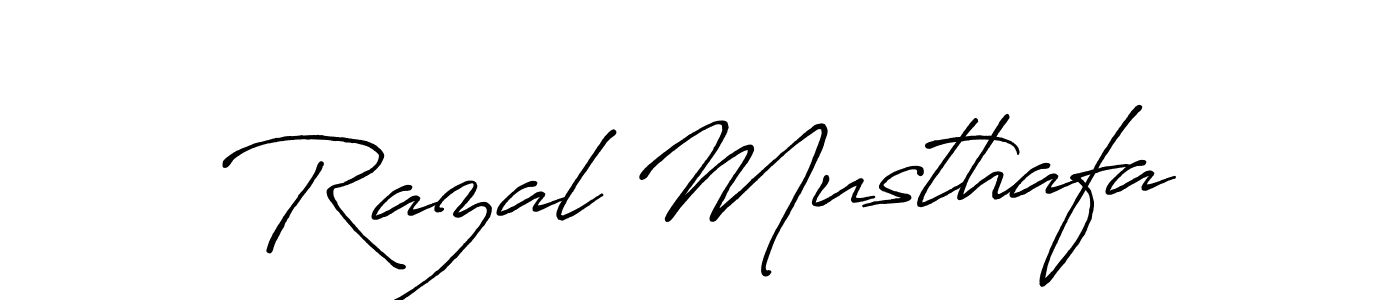 if you are searching for the best signature style for your name Razal Musthafa. so please give up your signature search. here we have designed multiple signature styles  using Antro_Vectra_Bolder. Razal Musthafa signature style 7 images and pictures png