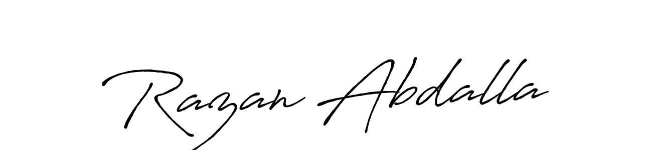 Once you've used our free online signature maker to create your best signature Antro_Vectra_Bolder style, it's time to enjoy all of the benefits that Razan Abdalla name signing documents. Razan Abdalla signature style 7 images and pictures png